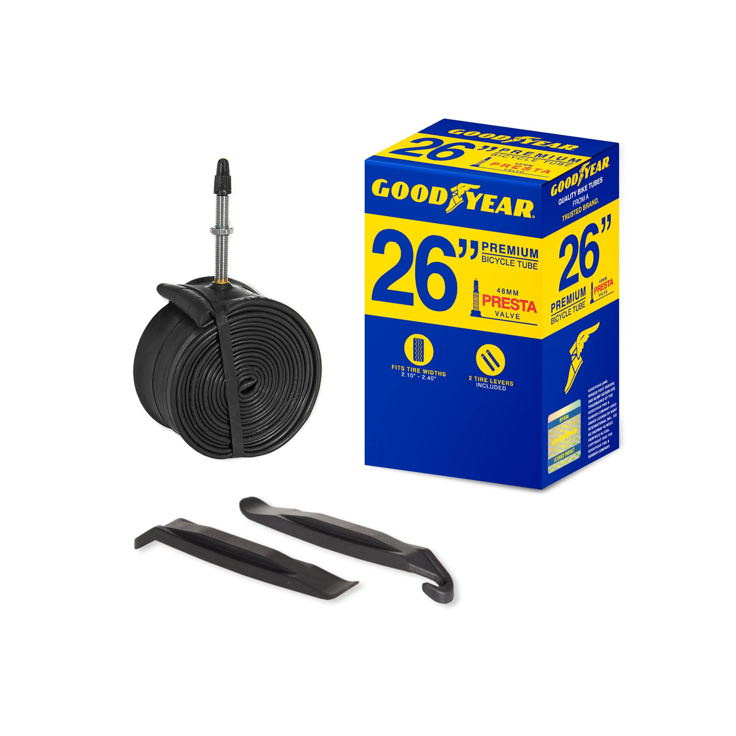 Goodyear® Bike Inner Tube | Presta Valve | 26" x 2.10" - 2.40"