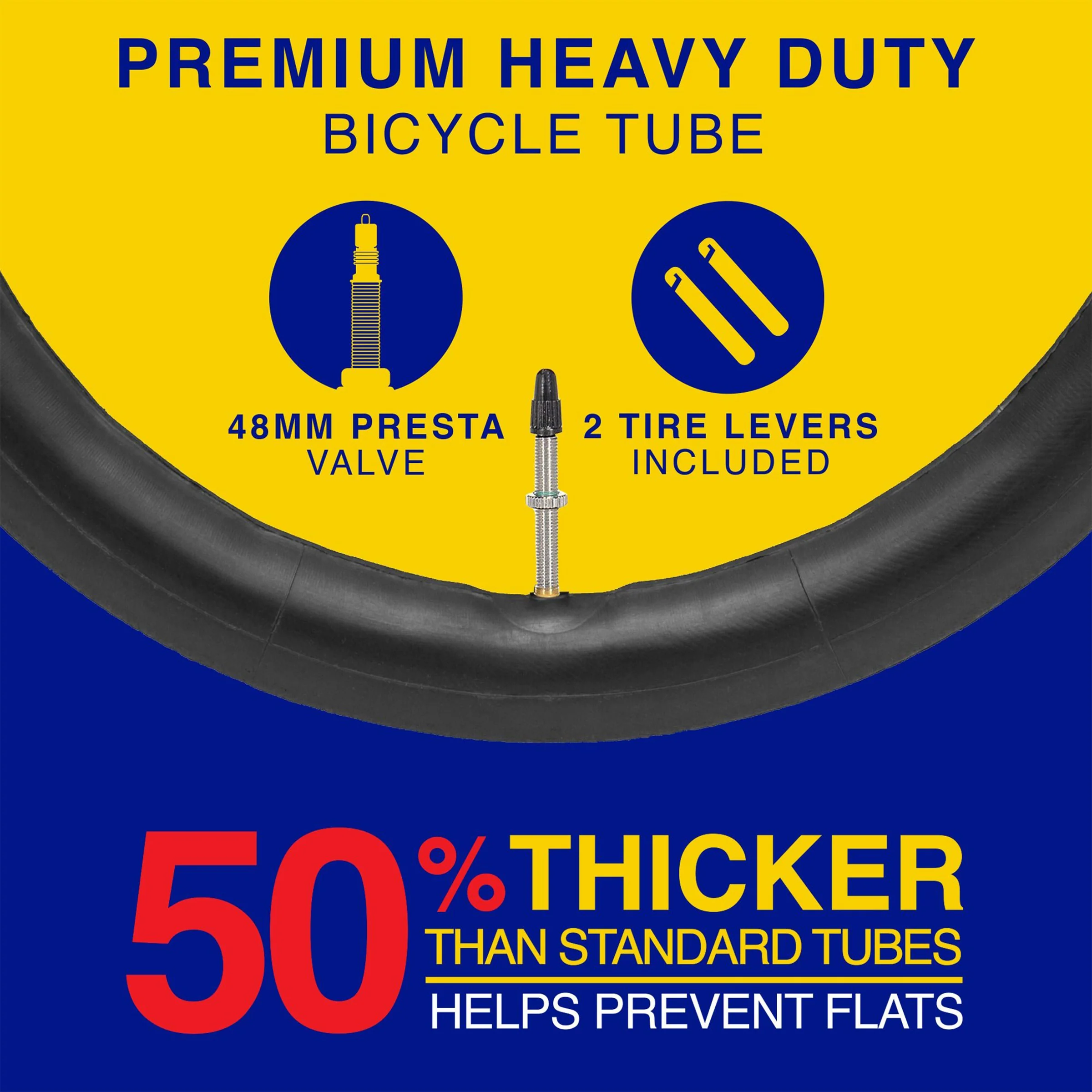 Goodyear® Bike Inner Tube | Presta Valve | 27.5" x 2.10" - 2.40" - Image 2