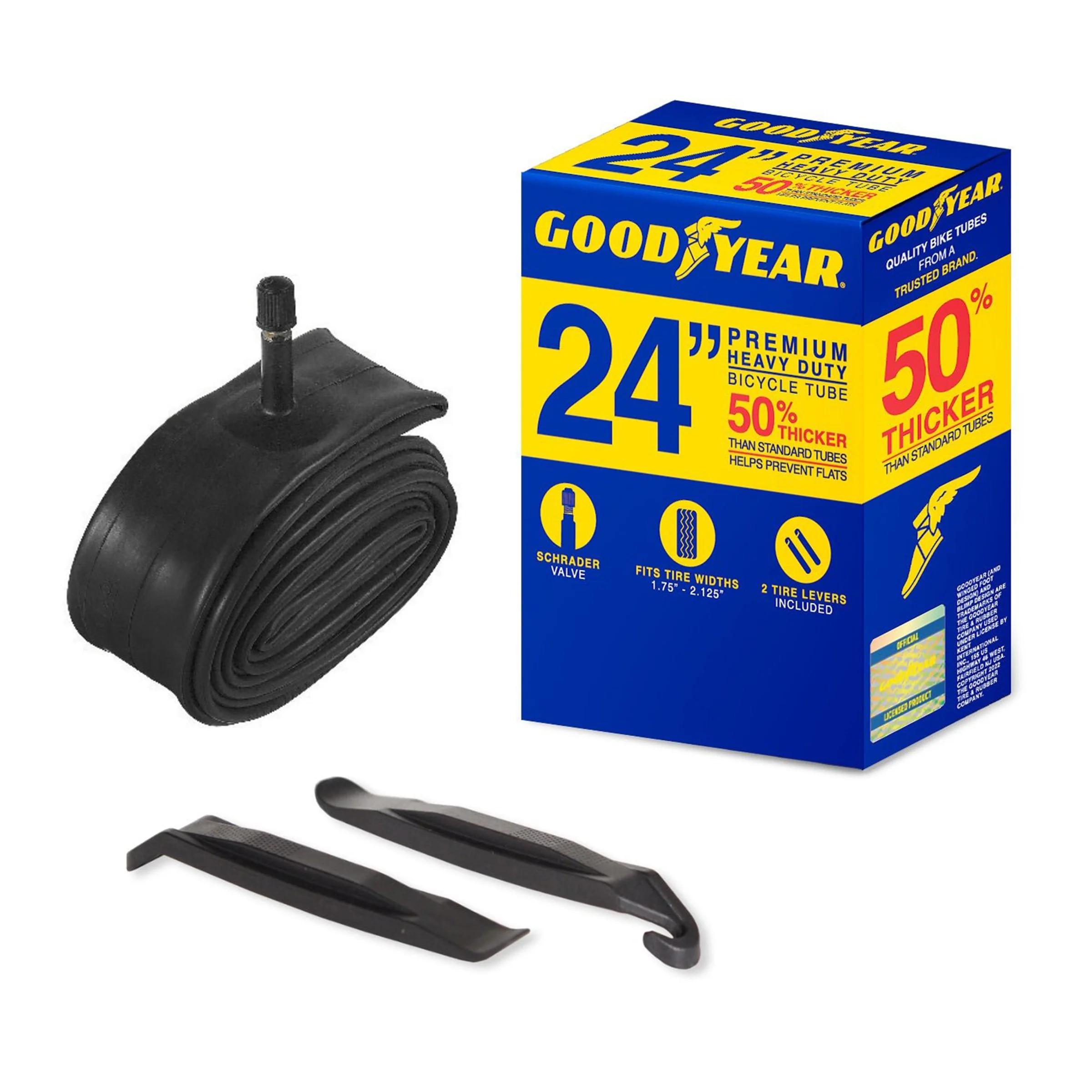 Goodyear® Heavy Duty Bike Inner Tube | 24" x 1.75" - 2.125"