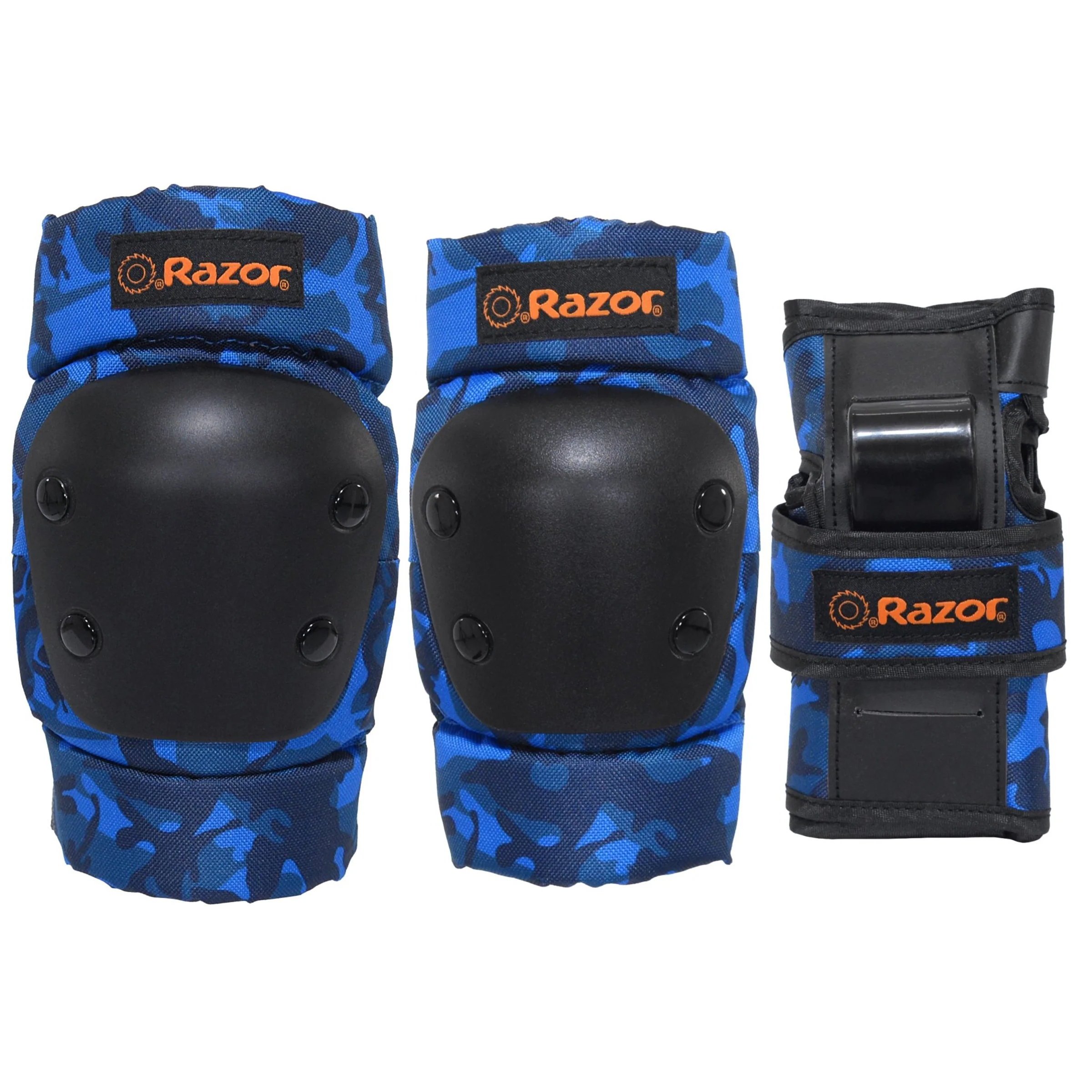 Razor® Blue Camo Youth Multi-Sport Pad Set